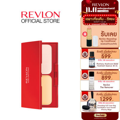 Revlon Age Defying Powder เรฟลอน เอจดีฟายอิ้งพาวเดอร์ ปกปิดริ้วรอย จุดด่างดำ รูขุมขน ไม่มันระหว่างวัน  SPF14 PA+++ (แป้งพัฟเรฟลอน  , เครื่องสำอาง)