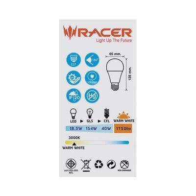 โปรโมชั่น-หลอดไฟ-led-18-5-วัตต์-warm-white-racer-รุ่น-katie-a60-e27-ส่งด่วนทุกวัน