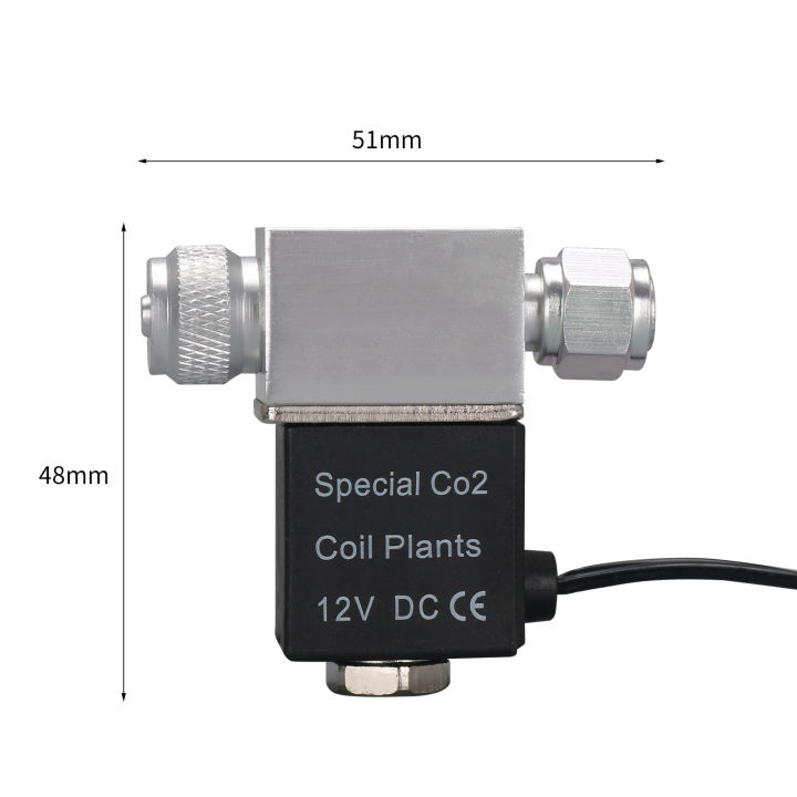 วาล์วน้ำสำหรับ-aquarium-co2ตัวควบคุมระบบ-dc-12v-เชื่อมต่อ4-6มม-หรือเครื่องทำฟองอากาศ-double-head-noiseless-ต่ำอุณหภูมิรุ่น