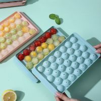 【cw】 18/33 Round Tray Plastic Mold Refrigerator Spherical Moulds Maker Tools