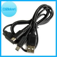 C169CKNRL สายสายสีดำแบบ2 In 1 USB เครื่องชาร์จไฟซิงค์ข้อมูล