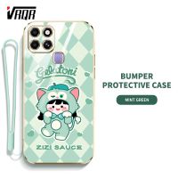 เคส VRQR สำหรับ Infinix Smart 6 HD X6511 X6511B X6511E X6512 Ins คุณภาพสูงเคสโทรศัพท์แฟชั่นเรียบง่ายเคสป้องกันซิลิโคน