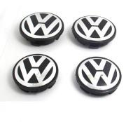 (Ssklo) 4Pcs 65Mm ตราสินค้า Volkswagen ขอบล้อ Center ฝาครอบฝาฮับสัญลักษณ์สำหรับอุปกรณ์ภายในรถโฟล์คสวาเกนกอล์ฟโปโล Mk5 Mk6 Jetta Passat