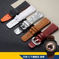 suitable for SEVENFRIDAY Leather strap canvas 28mm black male belt