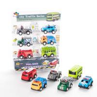 ProudNada Toys ของเล่นเด็กรถโมเดล 6 คัน 6 แบบ CITY TRAFFIC SERIES NO.6384A