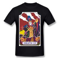 Jojos Bizarre Adventure Tarot Card Death 13 Funny Print Cotton T-Shirt Jojos Bizarre Adventure Gildan