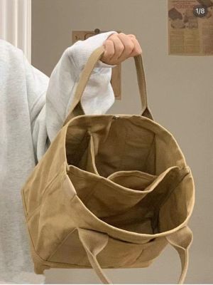 2023 Original♕ The new Japanese lotte high-grade canvas bag lady bag lunch BaoChao fire recreation bag trill with the tide