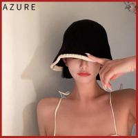 AZURE ฤดูร้อนฤดูร้อนฤดูร้อน กิจกรรมกลางแจ้งกลางแจ้ง ถักนิตติ้ง หมวกชาวประมงหมวก การเดินทางการเดินทาง หมวกทรงถัง หมวกฮิปฮอป