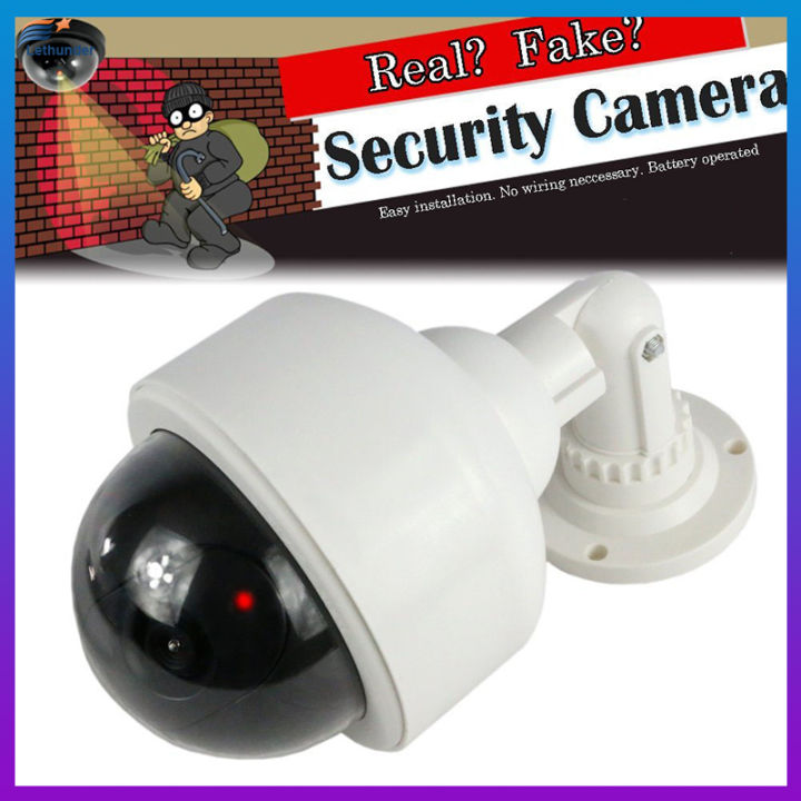 กล้อง-dummy-กันน้ำกลางแจ้งระบบรักษาความปลอดภัยกล้องวงจรปิดเว็บแคมแฟลชกล้องหน้าแรก-led-สีแดง
