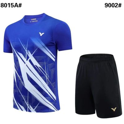 Victor Suits The New Badminton Sports Men And Womens Short Sleeve Quick-Drying Breathable Sweat Running You Can Do Custom Printing