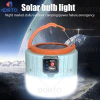 LED Solar Lamp 280W IP6 Waterproof Charging Remote Control Tent Lamp Energy Saving Night Light for Outdoor Camping Power Bank
