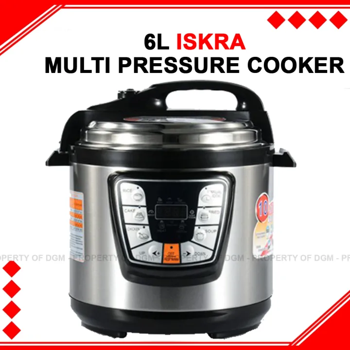 6L Multifunctional Electric Pressure Cooker Timer Rice Cooker Multi