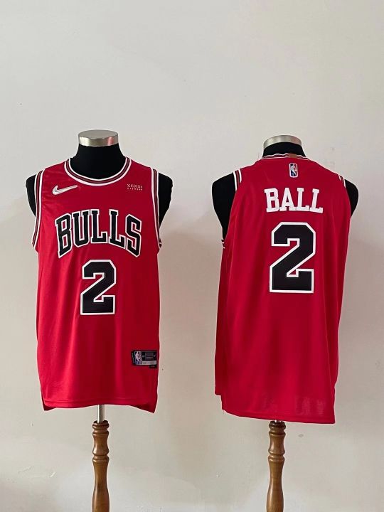 Men's Chicago Bulls Lonzo Ball #2 Nike Red 2021 Swingman NBA