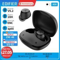 EDIFIER X3S TWS Wireless Bluetooth Earphone bluetooth 5.2 Qualcomm aptX game mode 28hrs playtime IP55 rated dust and water