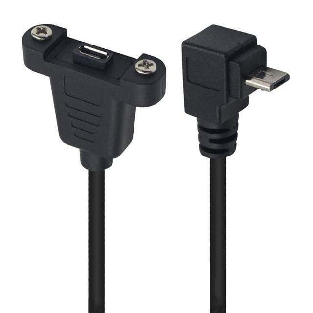 kabel-tipe-dudukan-panel-ekstensi-daya-wanita-usb-mikro-jantan-ke-usb-mikro-sudut-kanan-90-derajat-dengan-sekrup-untuk-data-isi-daya