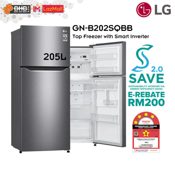 lg refrigerator gn b202sqbb