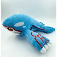 โปเกมอนน้ำวิญญาณ35เซนติเมตรขนาดใหญ่ Kyogre ตุ๊กตาตุ๊กตาอะนิเมะเกมยัดตุ๊กตาสัตว์ของเล่นสำหรับเด็กหนุ่มๆสาวๆของขวัญ