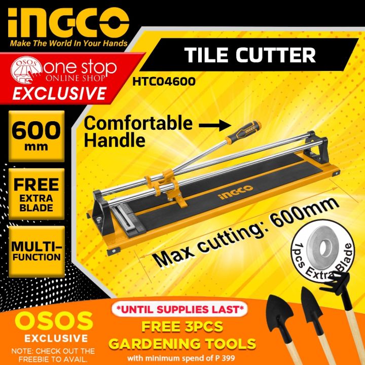 INGCO Original Manual Tile Cutter 600mm HTC04600 •OSOS• | Lazada PH