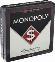 Winning Solutions Monopoly Nostalgia Tin Board Games, Multi, 10.5" L x 10.5" W x 2" H