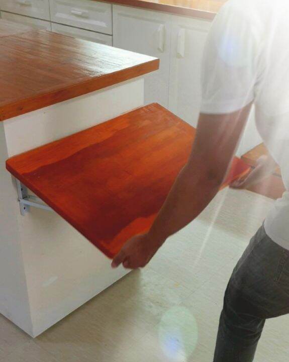 wall mounted foldable table, space saver foldable table, wall-mounted