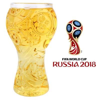 ถ้วยแก้วเหลวสำหรับใส่เบียร์กระบอกน้ำสุดสร้างสรรค์แก้ว2018ขนาด400มล. สไตล์รัสเซีย