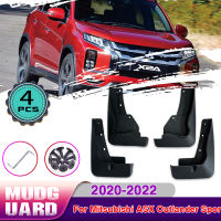 บังโคลนสำหรับมิตซูบิชิ ASX O Utlander กีฬา2020 ~ 2022ด้านหน้าด้านหลังโคลนสาดยาม4ชิ้นอวัยวะเพศหญิง M Udflap พิทักษ์อุปกรณ์เสริมในรถยนต์