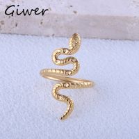 Ring Women Stainless Steel Snake Stainless Steel Open Snake Ring - Rings Women - Aliexpress