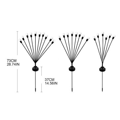 ร้อนพลังงานแสงอาทิตย์หลาภูมิทัศน์โคมไฟ Led พลังงานแสงอาทิตย์แสงจำลองหิ่งห้อยรูปฝังสวนสนามหญ้าแสงทางเดินตกแต่ง