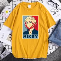 Tshirt Tokyo Revengers Mikey Anime Prints Men Short Sleeve T Shirts Korean Street Fashion Male T-Shirts Oversize Punk Mens Tees S-4XL-5XL-6XL