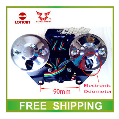 125cc 200cc 150cc Zongshen Loncin Lifan Foton Speedometer เครื่องวัดระยะทาง Speedo Meter พร้อมเครื่องมืออิเล็กทรอนิกส์จัดส่งฟรี