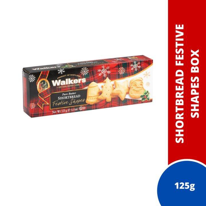 Walkers Shortbread Festive Shapes Box 125g Exp 30 Jul 2023 Lazada