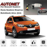 AUTONET สำรองกล้องมองหลังสำหรับเรโนลต์ Sandero Dacia Sandero Stepway 5วินาที Hatchback 2014 2015 2016ที่จอดรถกล้องหรือยึด