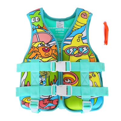 2022 Cartoon Childrens Life Jacket Portable Foam Floating Vest Neoprene Water Sports Kayak Surfing Fishing Swimming Life Jacket  Life Jackets