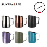 450600ML Coffee Milk Jug Stainless Steel Frothing Pitcher Pull Flower Cup Coffee Milk Frother Latte Art Milk Foam Tool