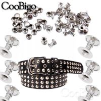 【CW】 1000 Sets Rivets Studs Round Spike for Leather Garment Shoes Pets Collar Metal Layer 3x3mm