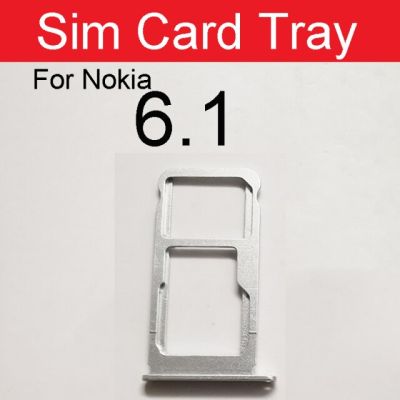 【♘COD Free Cas♘】 anlei3 Micro Sim Card ที่ใส่ถาดสำหรับ Nokia 6 6.1 X6 6.2 7.2 Plus 6.1 Ta-1016 Ta-1043 Ta-1045 Ta-1068ตัวอ่าน Sd ช่องเสียบบัตรอะไหล่