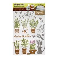 "RXP SHOP"สติ๊กเกอร์ตกแต่ง CDC Herbs Garden CHIC DECOR รุ่น GDT- 909 ขนาด 24 x 38 ซม. หลากสี"สินค้าขายดี"