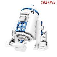 R2D2หุ่นยนต์อวกาศรูปดาวขนาดเล็ก102ชิ้นใหม่ R2-D2โมเดลวอร์บอริกบล็อคก่อสร้างเด็กชายคลาสสิกชุดสร้างตุ๊กตาคริสต์มาสกวางเรนเดียร์เด็ก