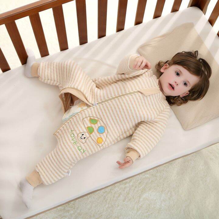 baby-sleeping-bag-air-cotton-integrated-split-leg-warmth-newborn-sleeping-bag-pure-cotton-warmth-childrens-anti-kick-winter