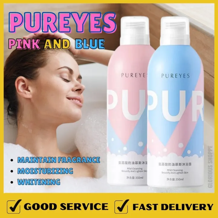 NEW ARRIVAL Pureyes Korean Amino Acid Cream Mousse Shower Gel Whitening