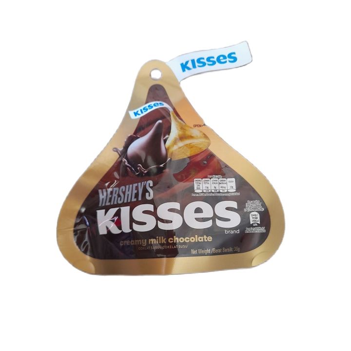 Hershey's Kisses Creamy Milk Chocolate 36g (8 pieces) / Bb: June 13 ...