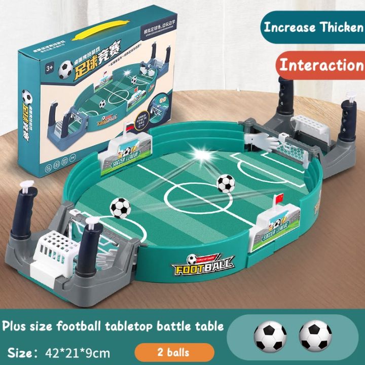 เกมกระดานฟุตบอลโต๊ะฟุตบอลสำหรับปาร์ตี้ครอบครัวโต๊ะฟุตบอลของเล่นเด็กเกมสมองกลางแจ้ง