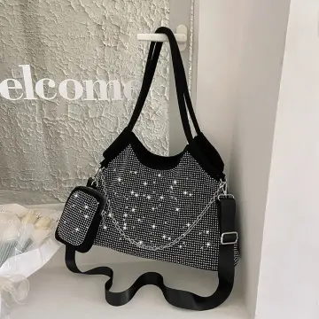 BESTYROCLY Black Clutch Purses for Women and Rhinestone Beaded Bag Evening  Handbag for Bride : Amazon.in: Shoes & Handbags