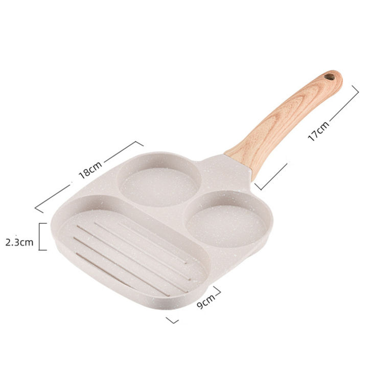 3-in-1กระทะอาหารเช้าเครื่องควบคุมสัญญาณไร้สาย-nonstick-ทำความสะอาดง่ายกระทะทอดสำหรับไข่เจียวสำหรับสเต็ก