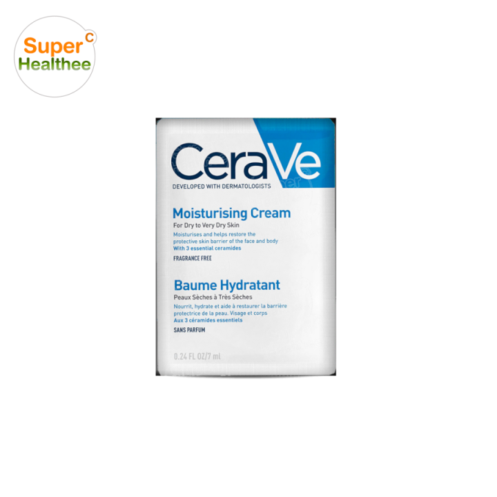 CERAVE MOISTURISING CREAM 7 มล ครีมบำรุงผิวหน้าและผิวกาย สูตรสำหรับผิวแห้งถึงแห้งมาก Lazada.co.th