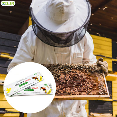 ZDJR แถบควบคุมการปล่อยไร20ชิ้นแถบกันปลวกเพื่อสุขภาพสำหรับใช้ในสวนเพื่อการเลี้ยงผึ้ง