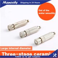 Manooby 5ชิ้นเหล็กสแตนเลสน้ำเครื่องฉีดพ่นสวนแรงดันต่ำรดน้ำหัวฉีดไอน้ำหัวตัดหมอกที่เหมาะสม