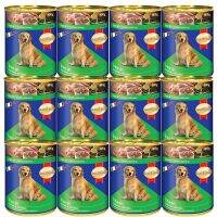 อาหารกระป๋องสุนัข รสไก่และผัก 400กรัม (12 กระป๋อง) Smartheart Can Chicken and Vegetable Dog Food 400g (12 cans)