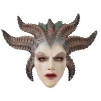 Máscara Del Diablo Del Juego Diablo IV Lilith, Cosplay De Horror, Demon, Vampiro,Mátex,Casco, Accesorios Para Disfraces De Fiesta De Halloween