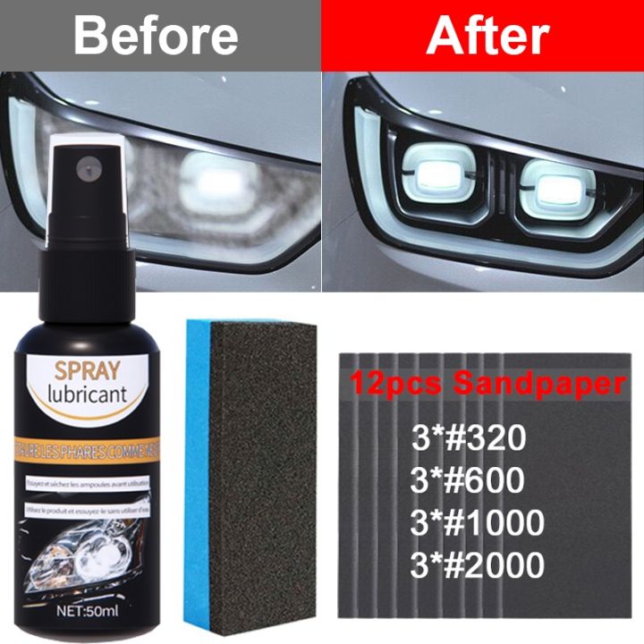 LZ】✆☂❏ Car Headlight Polishing Agent Scratch Remover Repair Fluid Headlight  Restoration Kit Cleaning Retreading Agent Auto Accessories